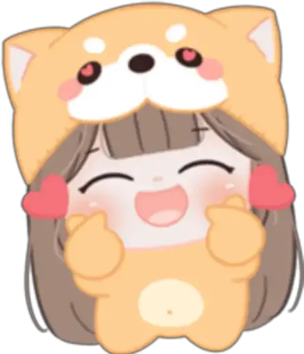  Sticker Maker Cute Niña Shiba Png Dva Meme Icon