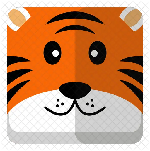  Tiger Head Icon Cartoon Png Tiger Head Png