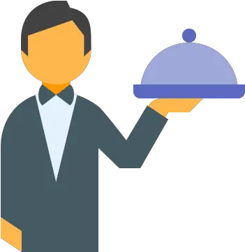  Waiter Icon In Color Style Png