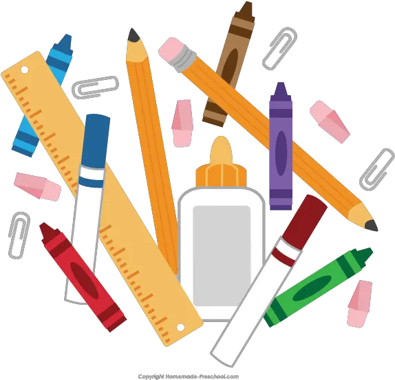  School Supplies Clip Art Transparent Background School Supplies Clipart Png Clip Art Transparent Background