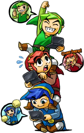  The Legend Of Zelda Tri Force Heroes Characters Tv Tropes Legend Of Zelda Triforce Heroes Emotes Png Zelda Triforce Png