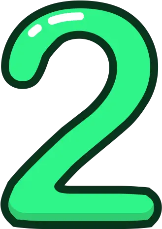  Numbers Study Number Two Green 2 Icon Free Download Two Green Number Png Zero Two Icon