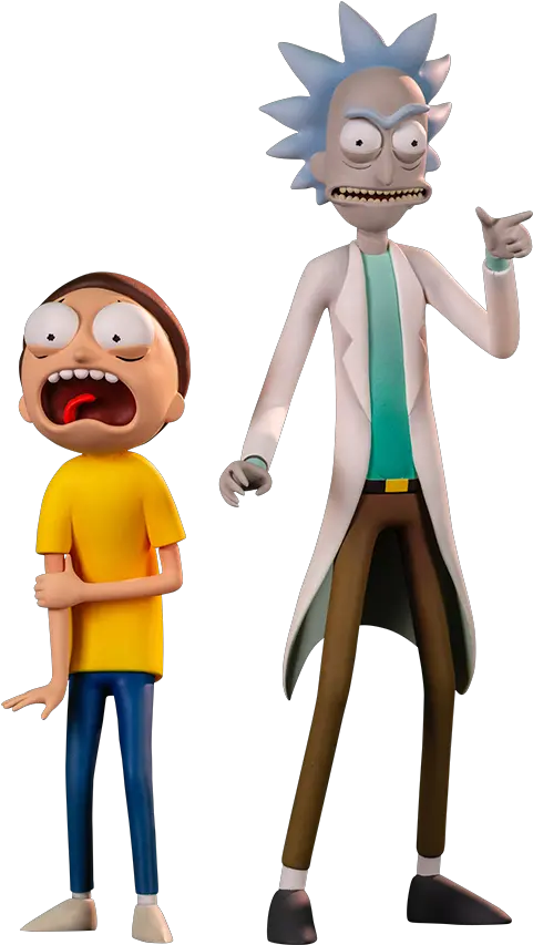  Rick And Morty Sixth Scale Figure Set By Mondo Rick And Morty Toy Png Morty Png