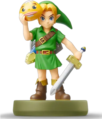  Amiibo Figure Legend Of Zelda Mask Link Png Breath Of The Wild Link Png