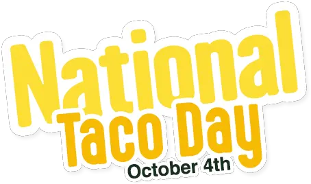  National Taco Day National Taco Day Logo Png Taco Emoji Png