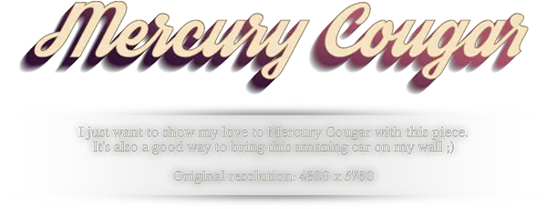  Mercury Cougar Horizontal Png Mercury Cougar Logo