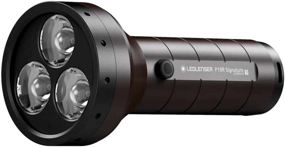  Ledlenser P18r Signature Series Rechargeable Flashlight 4500 Lumens Ledlenser P18r Signature Png Torch Browser Icon