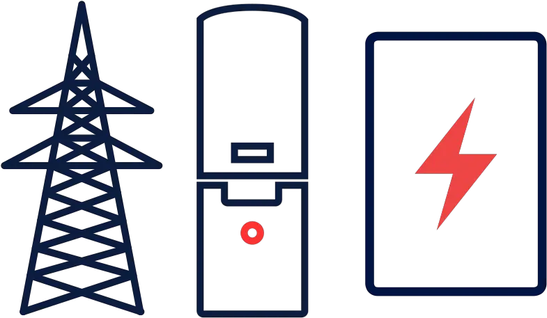  Storedge Battery Solutions Maximum Pv Usage Solaredge Us Vertical Png Grid 2 Icon