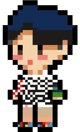  Jinyoung Got7 Pixel Art Maker Ben Png Got7 Transparent