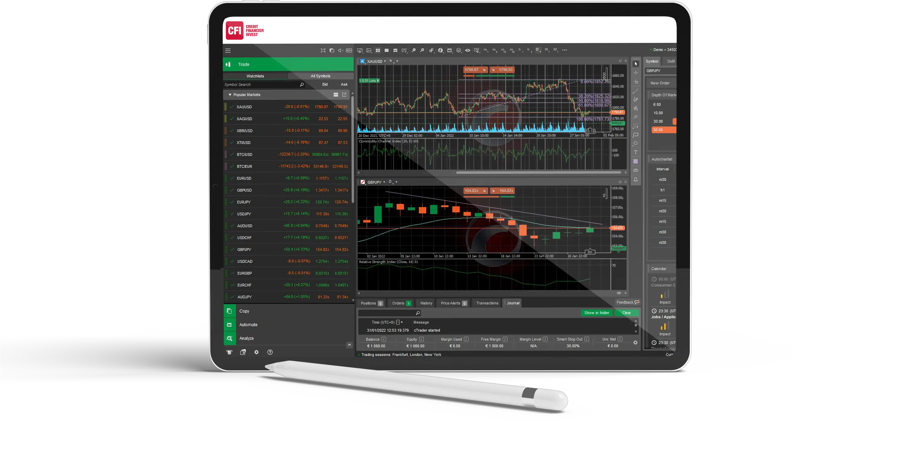  Ctrader Platform U2013 Download Try Demo Cfi Writing Implement Png Td Ameritrade Desktop Icon