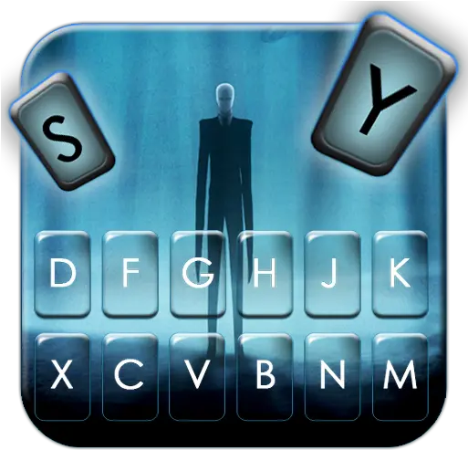  Slender Evil Man Keyboard Theme U2013 Apps Technology Applications Png Slenderman Logo