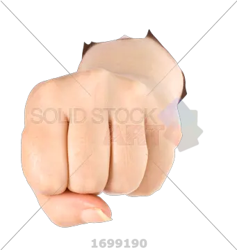  Stock Photo Of Fist Punching Through Fist Frontal Png Fist Transparent