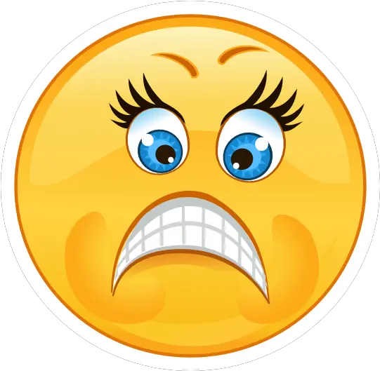  Crazy Mad Upset Emoji Sticker Free Sad Face Emoji Png Mad Emoji Transparent