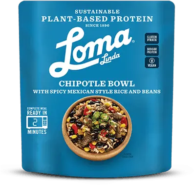  Loma Linda Chipotle Bowl Ready Meal 284g Loma Linda Vegan Png Chipotle Burrito Png