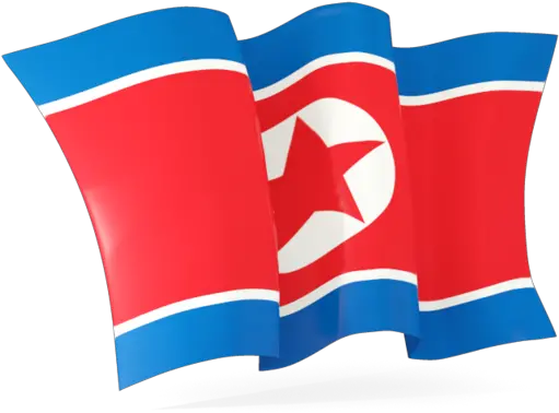  North Korea Flag Waving Clipart North Korea Waving Flag Png Korean Flag Png