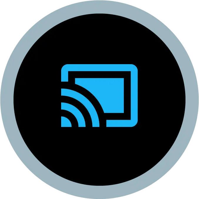  Download Cast Icon Blue Connected Chromecast Facebook Png Chromecast Logo