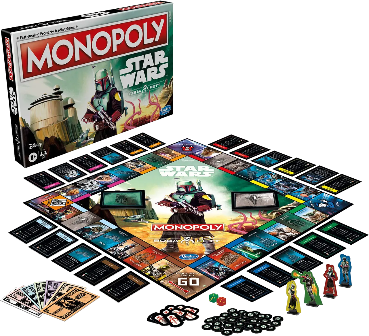  Star Wars Monopoly Boba Fett Edition Star Wars Boba Fett Monopoly Png Monopoly Go Icon