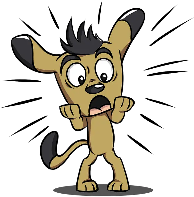  Dog Puppy Scared Surprised Clipart Png Scared Png