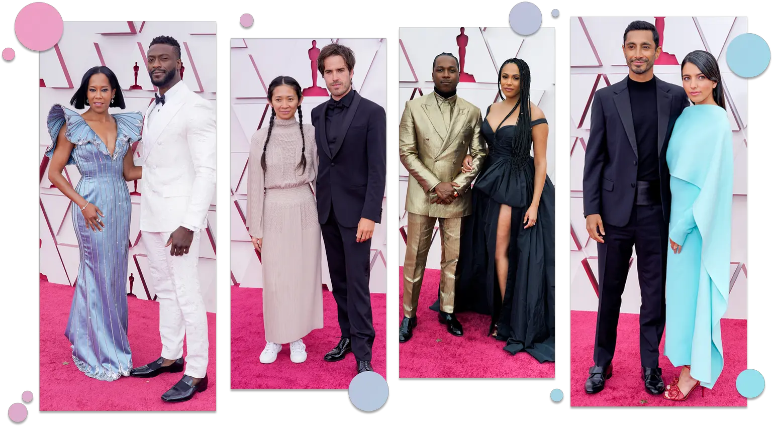  See The Best Couples Of Oscars 2021 Riz Ahmed And Fatima Farheen Mirza Red Carpet Png Will Smith Icon Parody