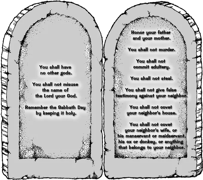  Ten Commandments 10 Commandments Transparent Png Ten Commandments Png