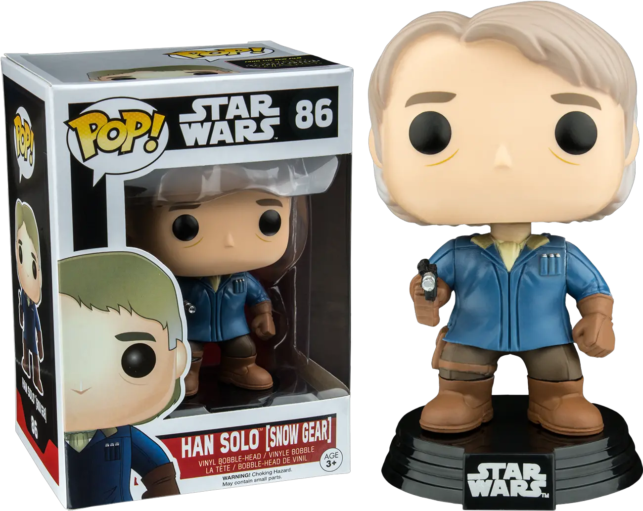  Star Wars The Force Awakens Funko Pop Bobble Han Solo Funko Pop Han Solo Snow Gear Png Han Solo Png