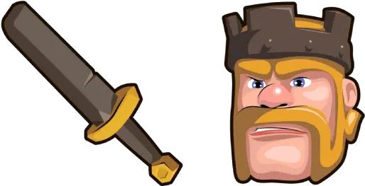  Clash Of Clans Barbarian King Sword Cursor U2013 Custom Fictional Character Png Coc Icon Download