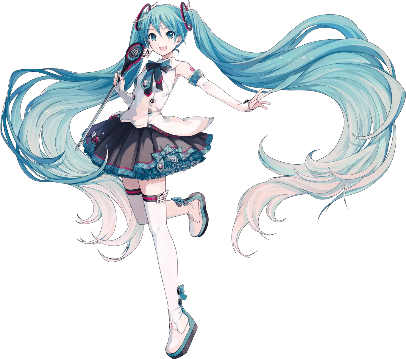  Ixima Vocaloid Hatsune Miku Tattoo Thighhighs Transparent Hatsune Miku Magical Mirai 2017 Png Miku Transparent