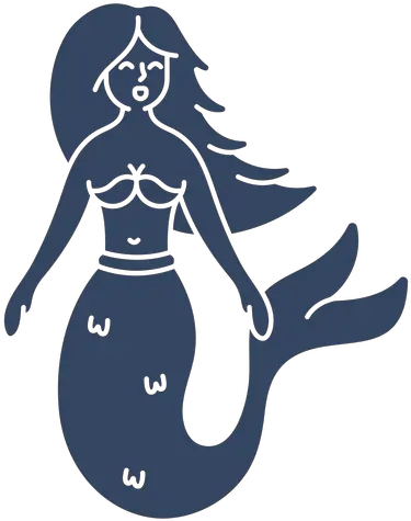  Mermaid Cut Out Black Transparent Png U0026 Svg Vector File Illustration Mermaid Png