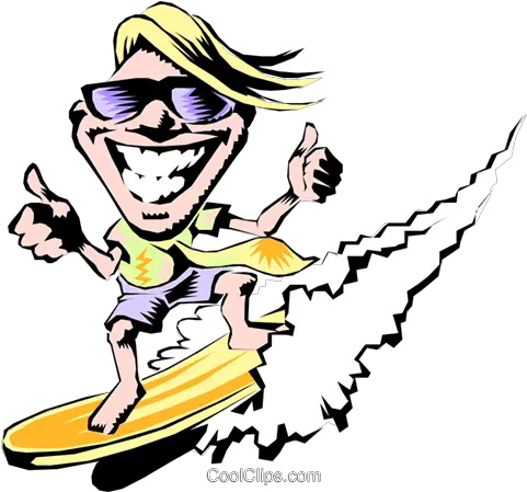  Cartoon Surfer Royalty Free Vector Clip Art Illustration Surfer Cartoon Png Surfer Png