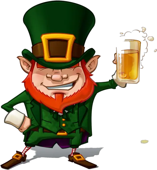  Cartoon Saint Patricks Day Irish People Leprechaun For St Leprechaun Png Leprechaun Hat Transparent