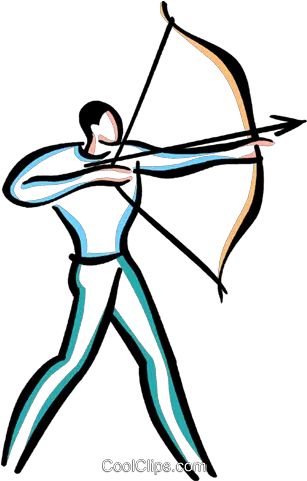  Man Shooting Bow And Arrow Royalty Free Vector Clip Art Man Shooting An Arrow Png Bow And Arrow Transparent