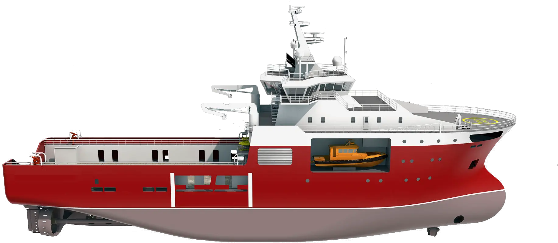  Ship Delivery International A New Concept In Anchor Handling Tug Supply Vessel Png Boat Transparent