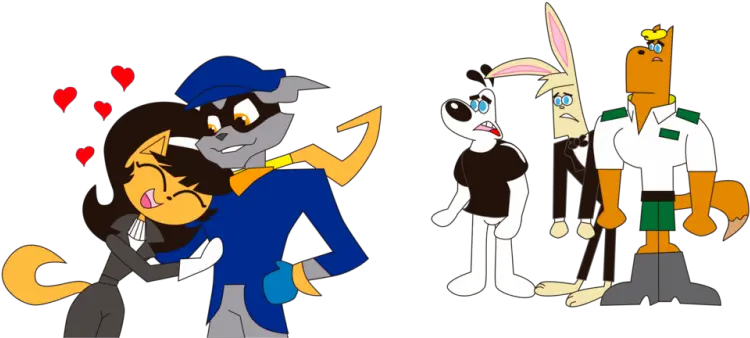  Kitty Katswell In Love With Sly Cooper Kitty Katswell And Eric Png Sly Cooper Png