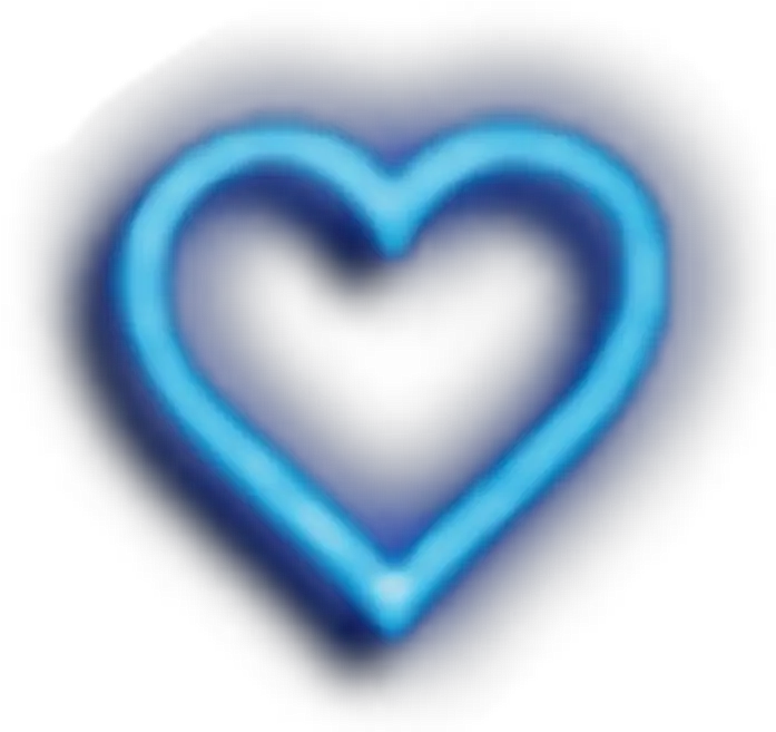  Blueheart Blue Heart Glow Clip Art Library Transparent Glowing Heart Png Glow Transparent