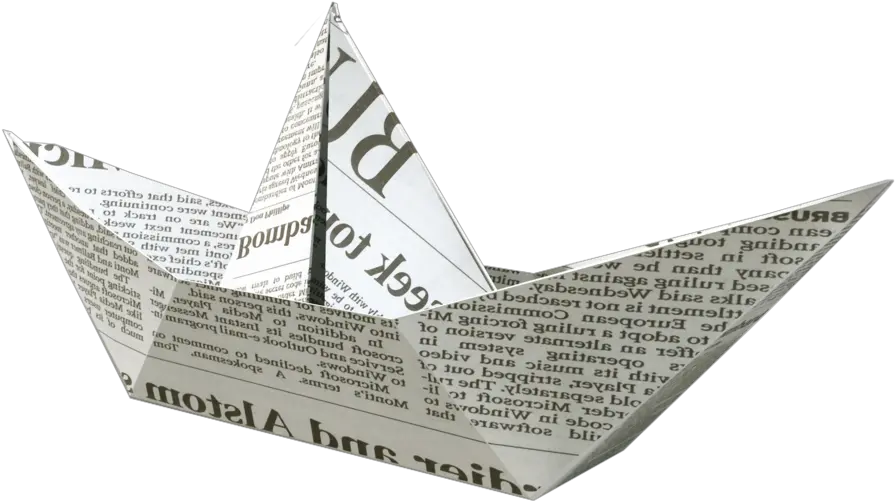  To Get Behind A News Story Add It Dance Put Newspaper Boat Png News Paper Png