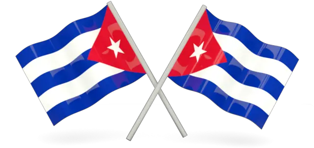  Two Wavy Flags Transparent Cuba Flag Png Cuban Flag Png