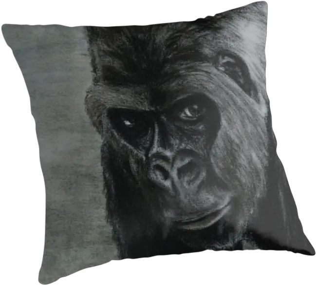  Gorilla Cushion Throw Pillows Snout Gorilla Png Download Cushion Gorilla Transparent