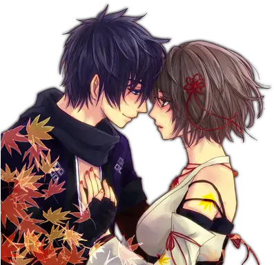  Kaito U0026 Meiko Tsugai Kogarashi Anime Couple Kaimei Cute Anime Couple Girl With Short Hair Png Anime Couple Png