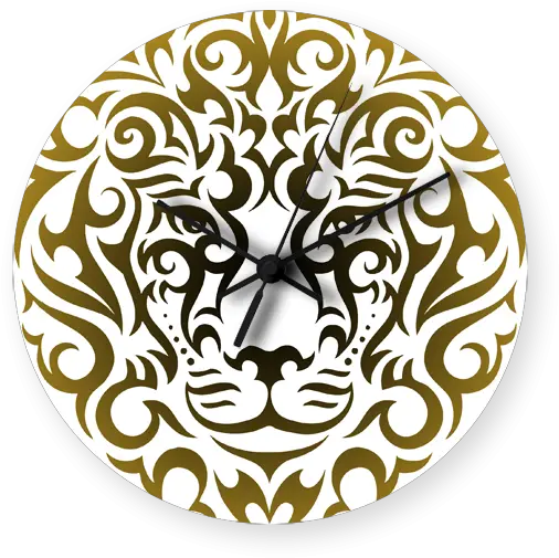  Download Lion Tattoo Vector Printed Wall Clock Tattoo Png Iphone Xs Max Gold Edition 24k Lion Tattoo Png