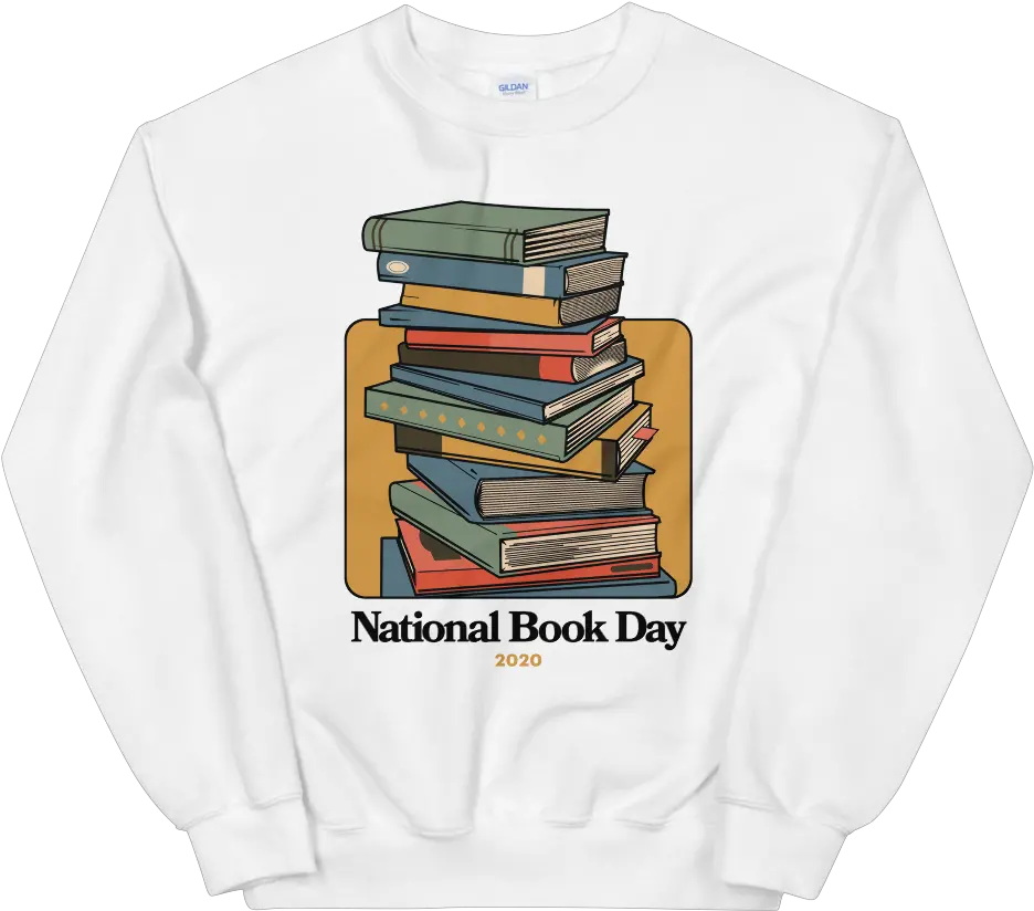  Buzzfeed Stack Ou0027 Books Book Day Sweatshirt National Bank Of New Zealand Png Stack Of Books Png