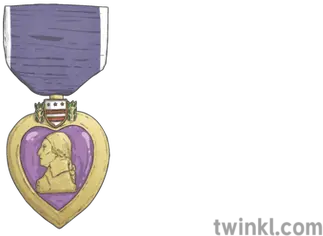  Us Purple Heart Illustration Twinkl Solid Png Purple Heart Png