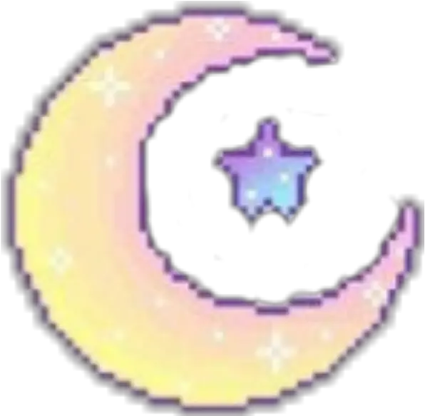  Pixel Moon Png Moon Yellow Shine Star Purple Blue Transparent Pixel Moon Png Pixel Star Png