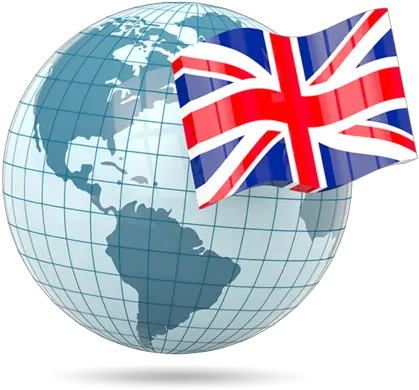  Globe With Flag Illustration Of United Kingdom Globe Indonesia Icon Png Uk Flag Icon