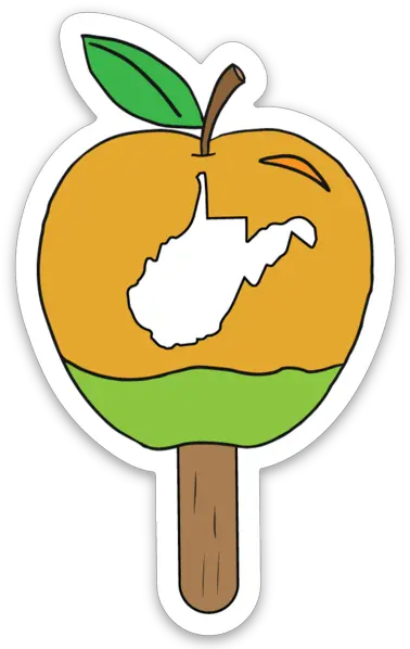  Caramel Apple Sticker Fresh Png West Virginia Icon