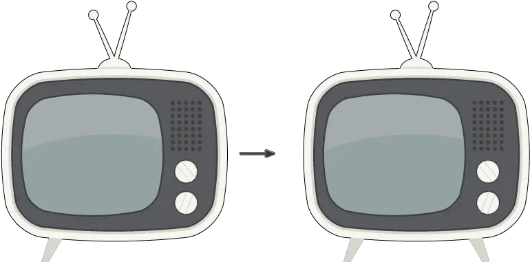  How To Create A Retro Interior Illustration In Adobe Illustrator Png Pop Out Of Tv Icon