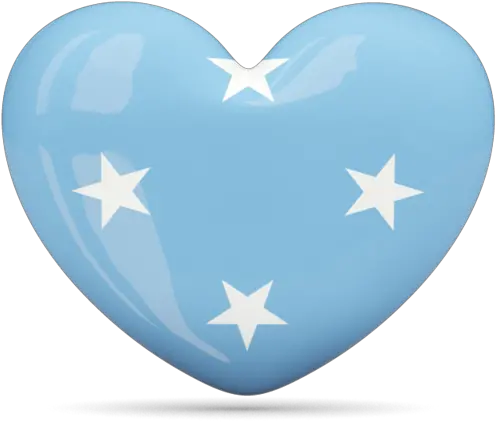  Heart Icon Illustration Of Flag Micronesia Federated States Of Micronesia Flag Png Love Icon Gif