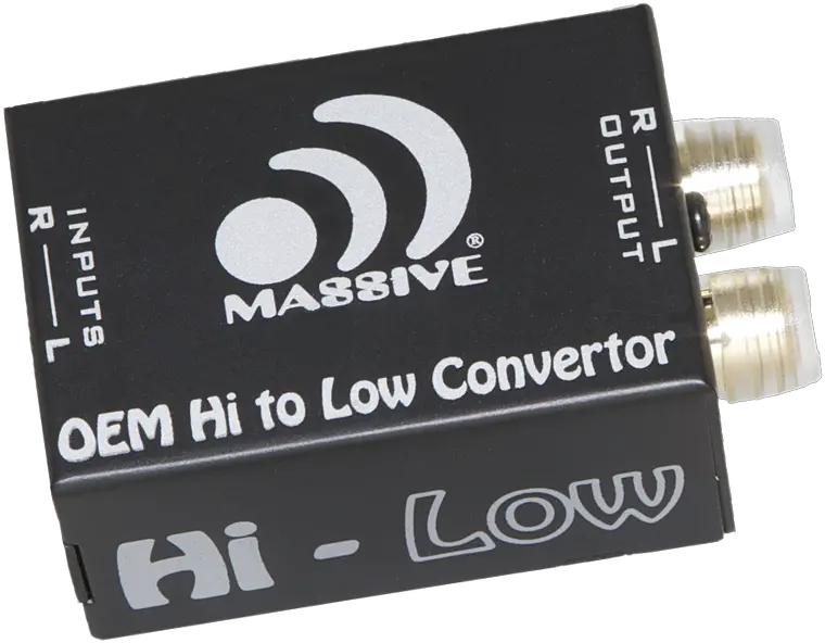  Hi Low 2 Channel Hilow To Rca Converter Massive Audio Png Rca Icon