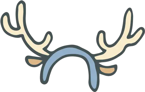  Reindeer Antler Headband Hand Drawn Cart 1138086 Png Rudolph Horn Png Antlers Png