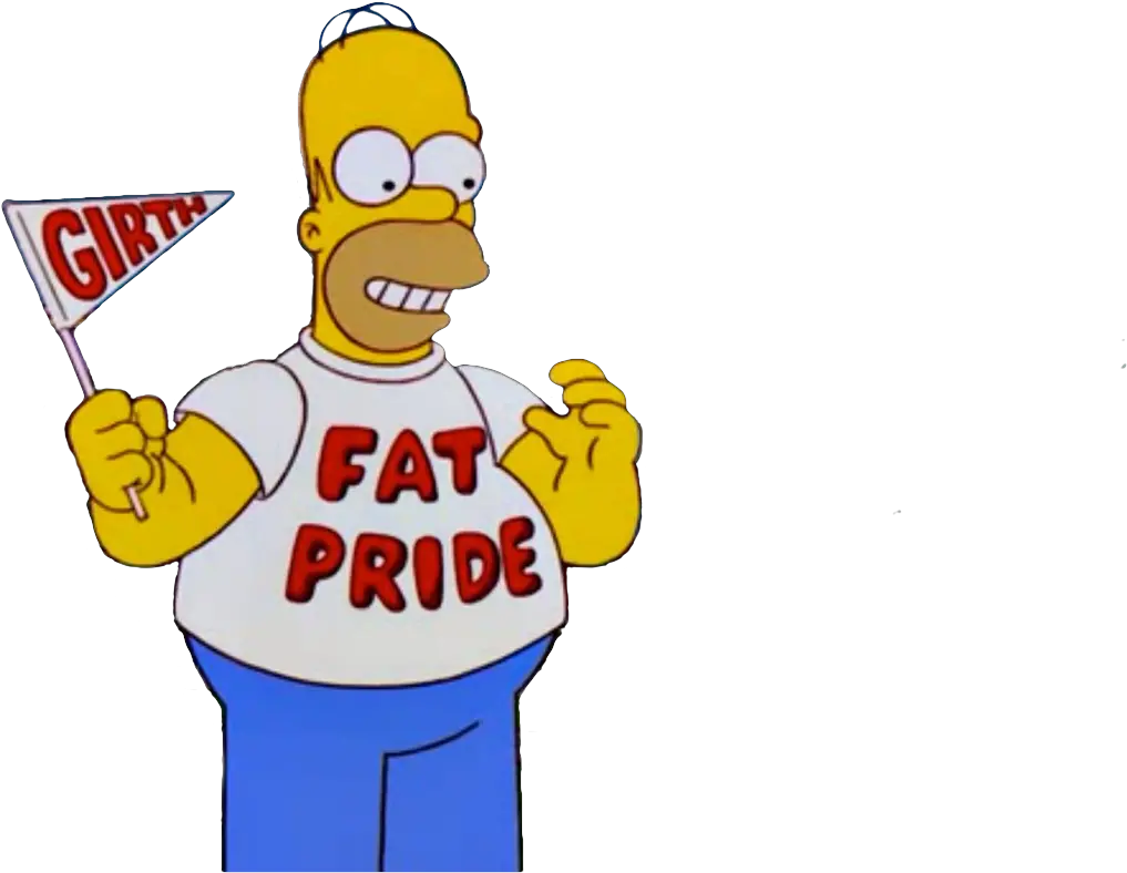  I Made A Png File Of Homer Rockinu0027 Some Fat Pride Use It Homer Fat Pride Pride Png