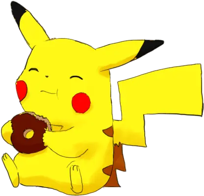  Pikachu Png Gif 2 Images Download Pikachu Eating Donut Pikachu Png Transparent